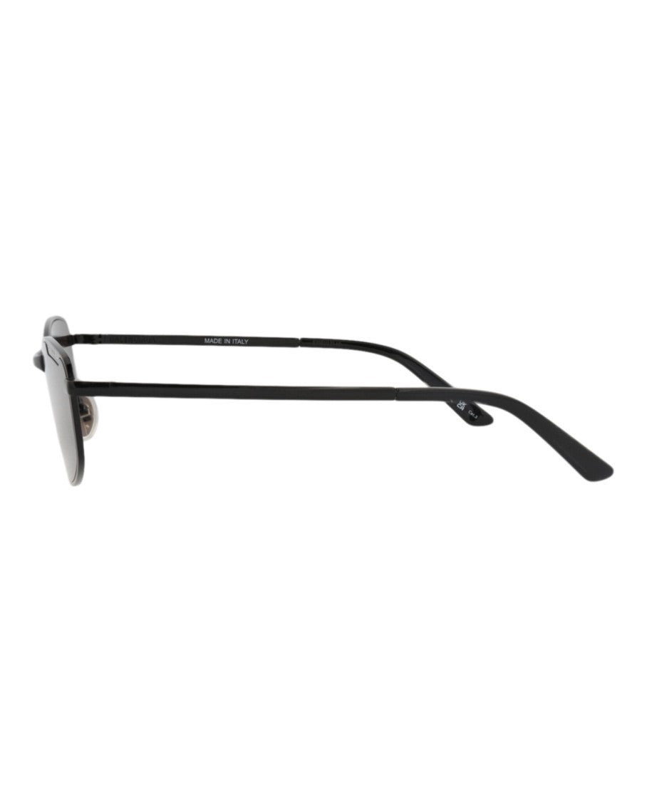 Balenciaga Square-Frame Metal Sunglasses