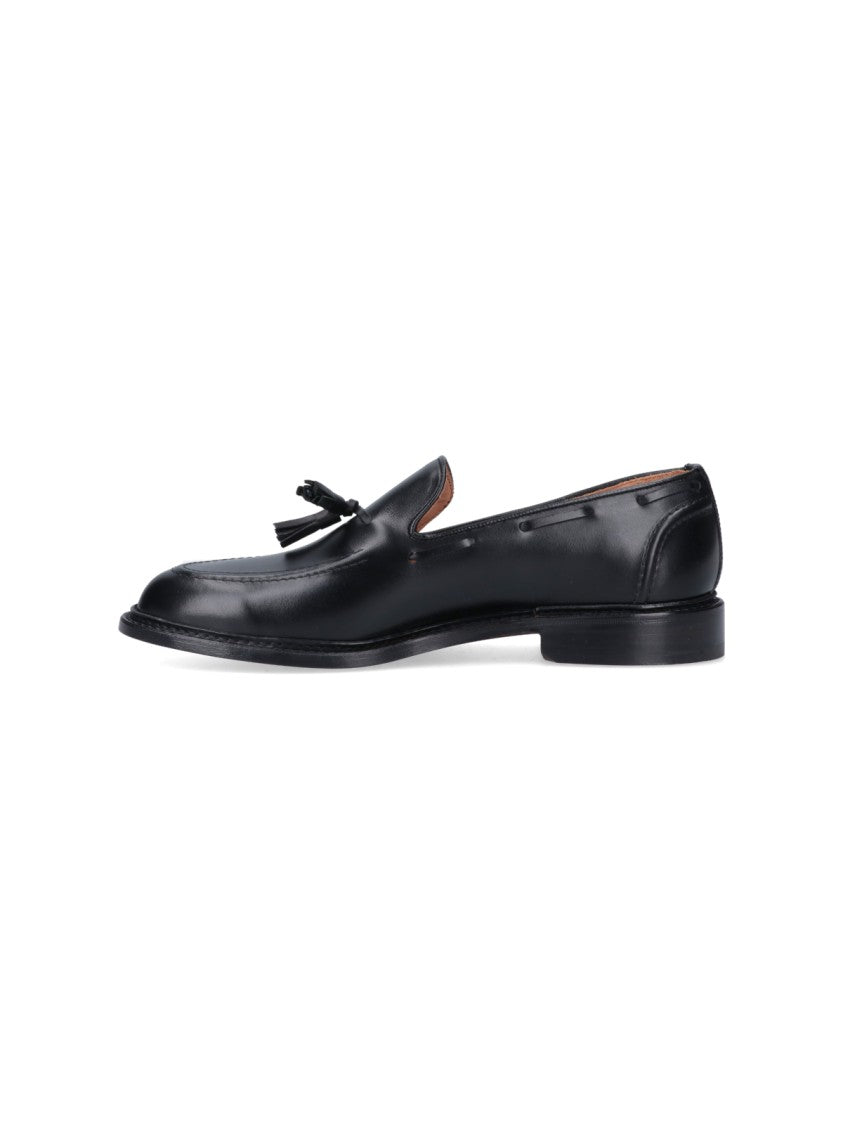 Tricker's Elton Black Leather Loafers