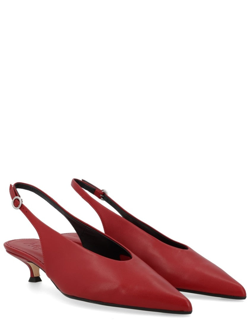 Aeydē Kitten Pointed Toe Slingback Flats