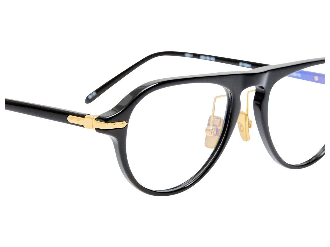 Linda Farrow Black Lf103a Aviator Sunglasses