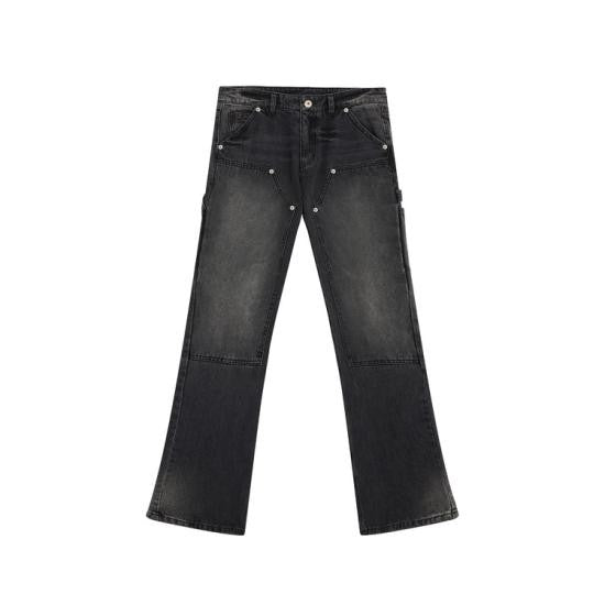 Isabel Marant High-Waisted Washed Black Denim Pants