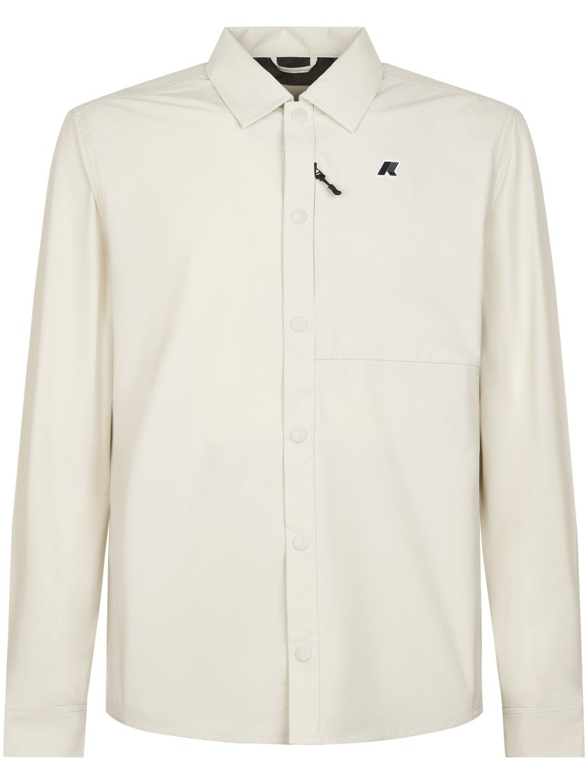 K-Way Button-Up Jacket With Layered Flap