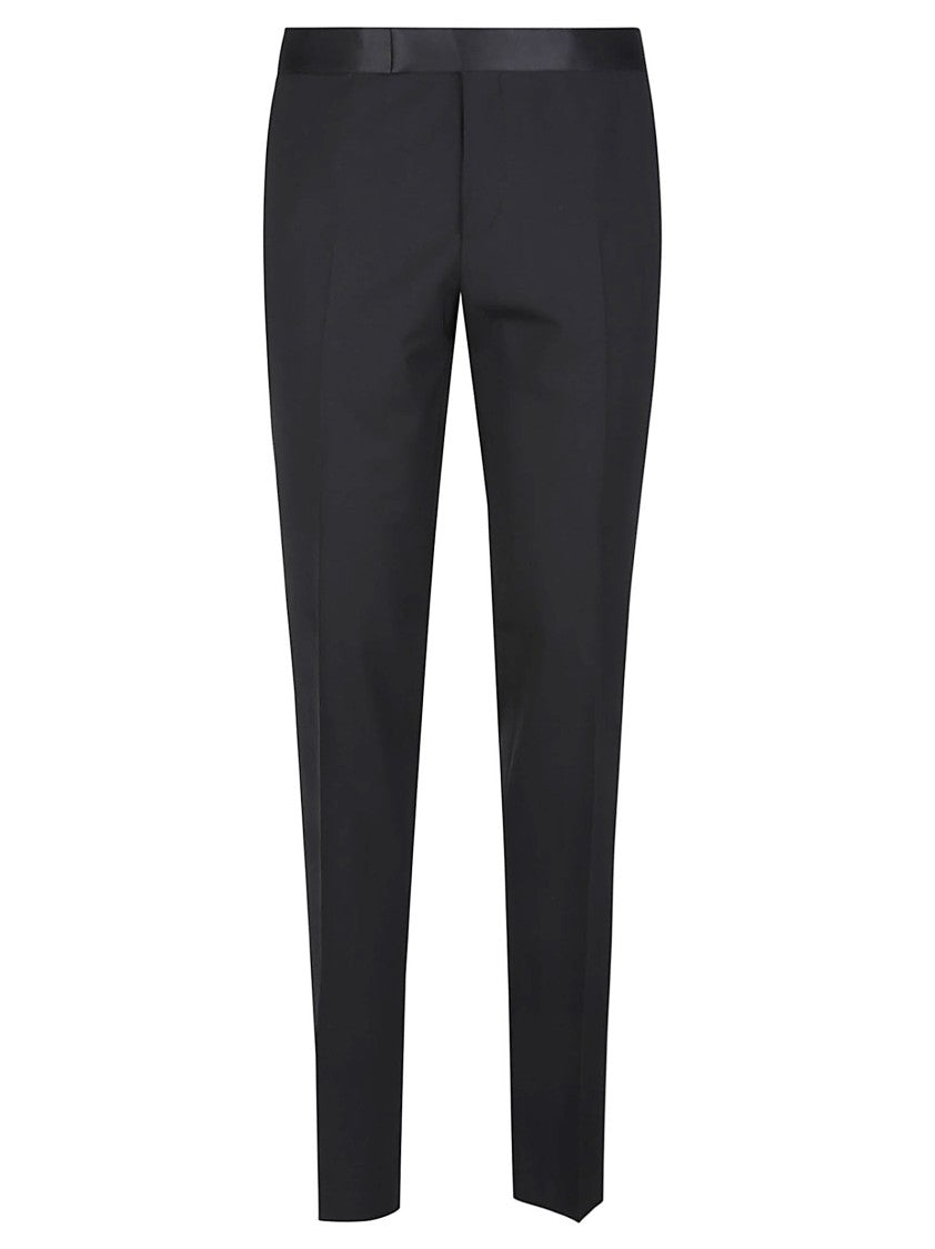Lardini Black Soiree Virgin Wool Pants