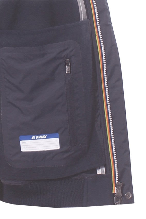 K-Way Three-Layer Joachim Jacket With Adjustable Hood And Fleece Lining