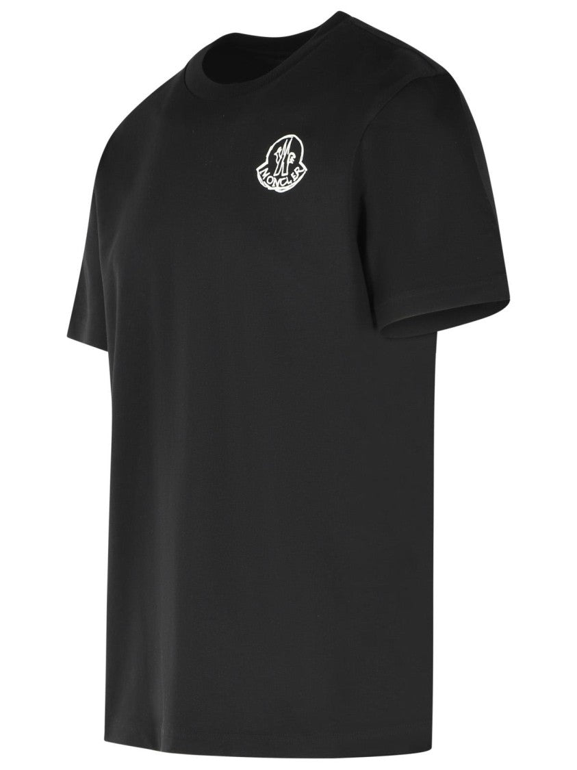 Moncler Black Cotton T-Shirt