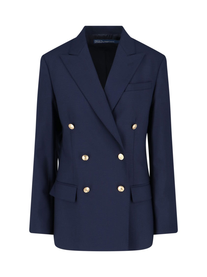 Polo Ralph Lauren Tailored Double-Breasted Jacket With Gold Buttons