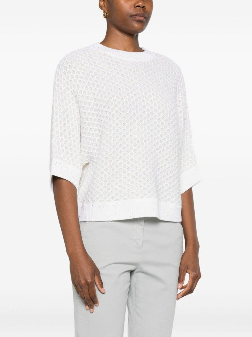Peserico Textured Knit Virgin Wool Sweater
