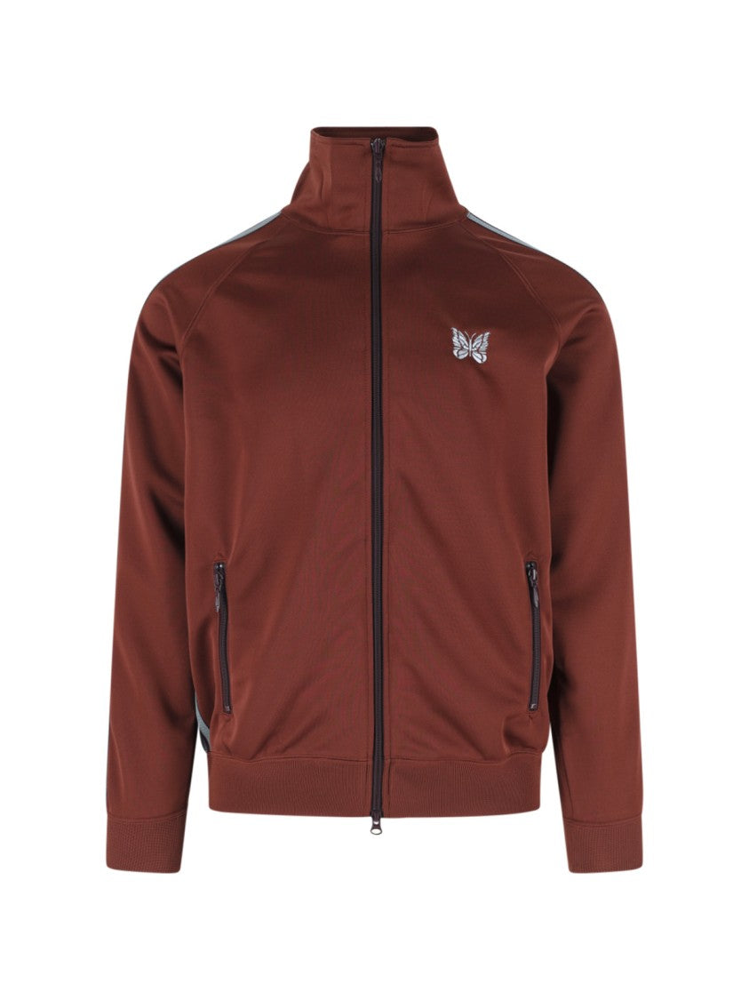 Needles Bordeaux Poly Smooth Butterfly Zip Jacket