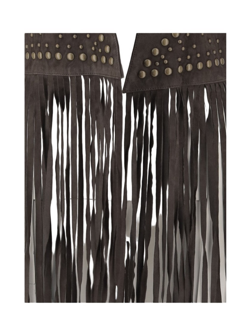 Uncommon Suede Vest With Fringes