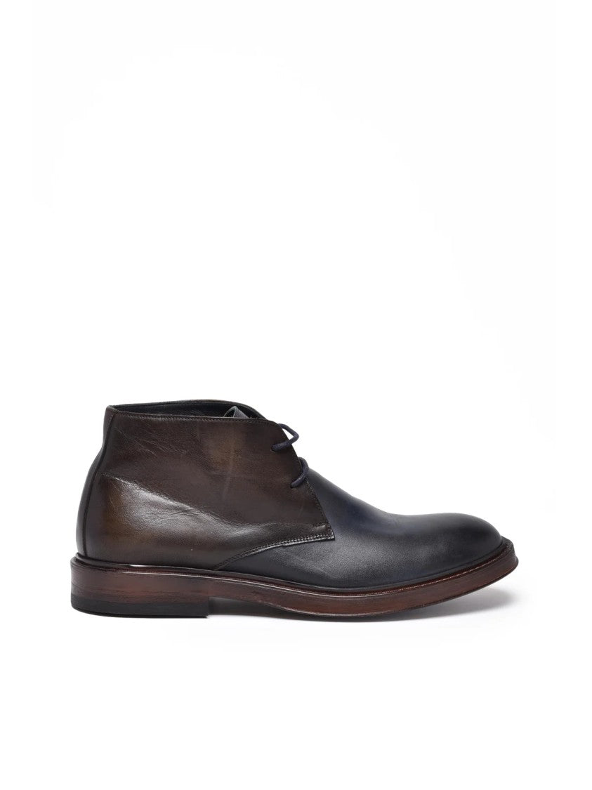 Botti 1913 Gradient Leather Chukka Boots With Distinguished Lace-Up Closure