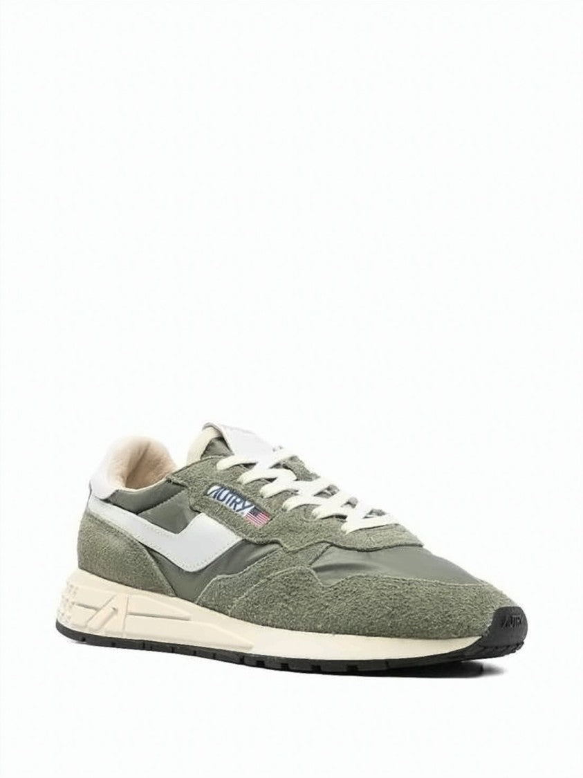 Autry Textured Low-Top Sneakers With Suede