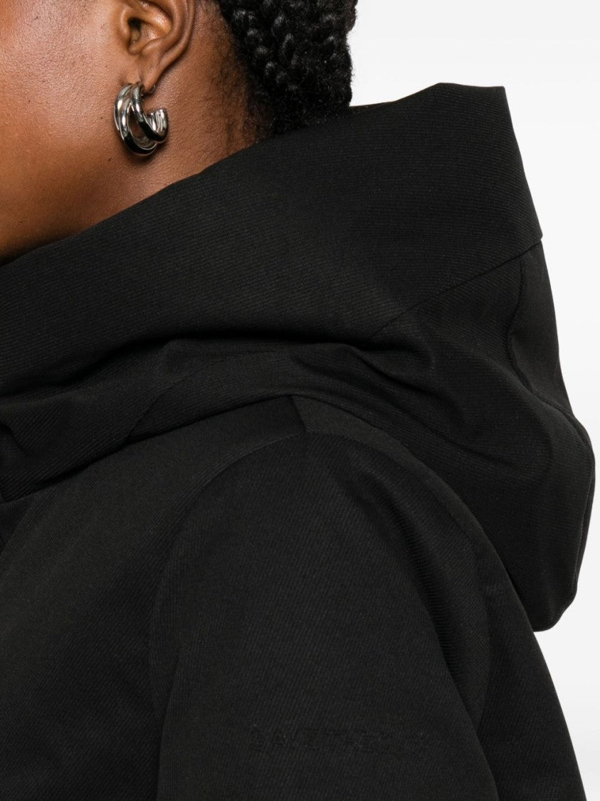 Save The Duck Lightweight Black Jacket With High Collar