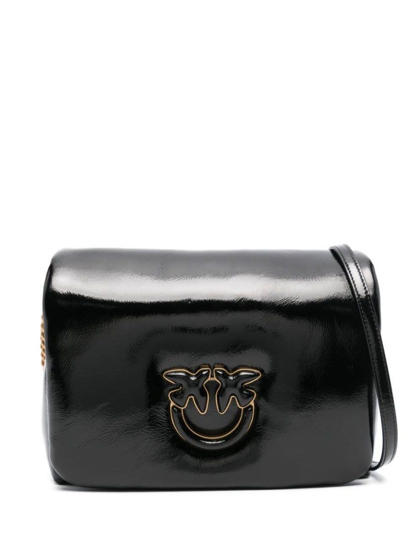 Pinko Love Leather Crossbody Bag