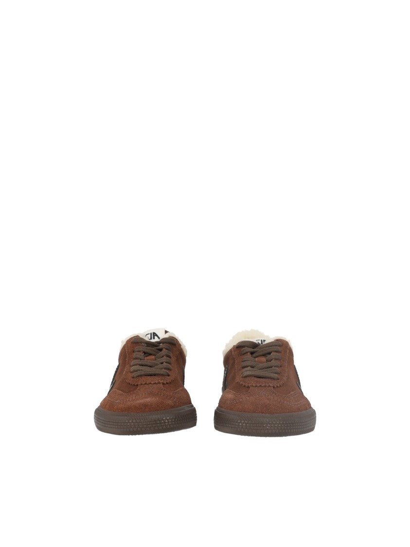 Veja Walnut/Black Volley Winter Low-Top Sneakers