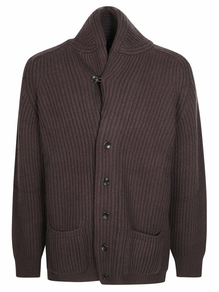 Filson Bristol Tacoma Wool Ribbed Knit Cardigan