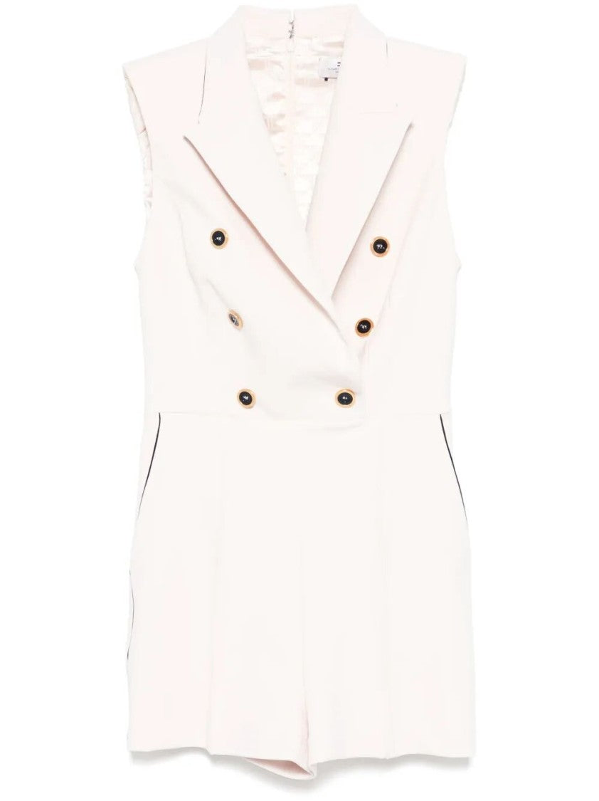 Elisabetta Franchi Tailored Jumpsuit With Decorative Buttons