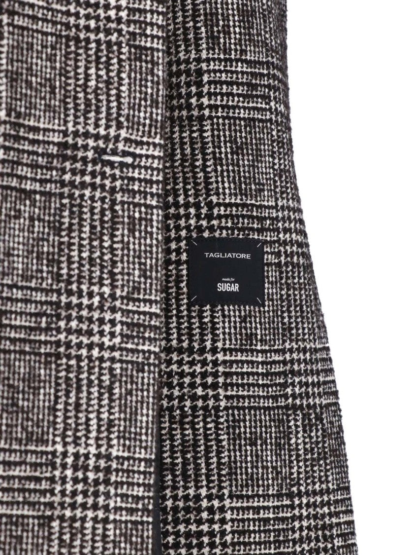 Tagliatore Black Jole Double-Breasted Wool Coat