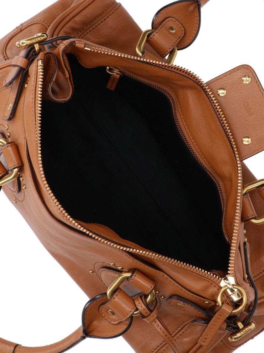 Chloé Brown Paddington Structured Leather Bag