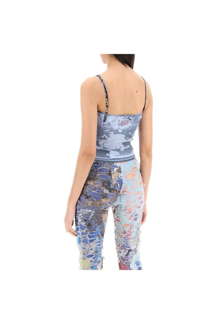 Diesel Denim Satin Tank Top