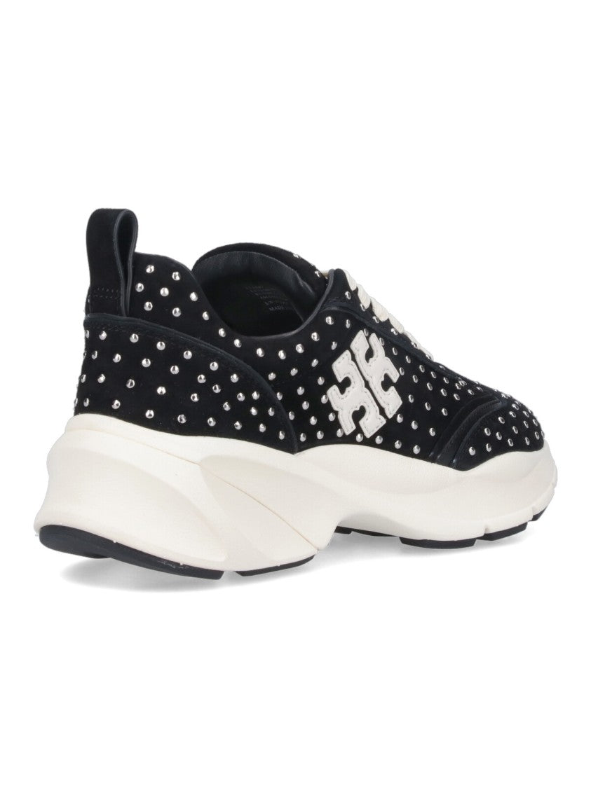 Tory Burch Good Luck' Studded Sneakers – Black