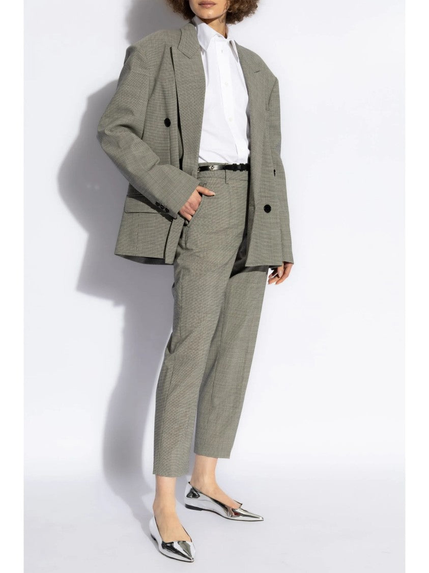 Isabel Marant White Fabriza Pointed Collar Shirt