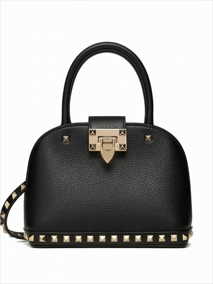 Valentino Garavani Textured Calf Leather Tote Bag