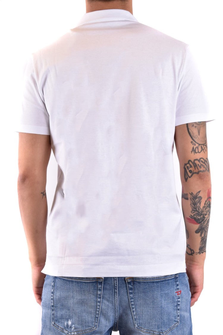 Dondup Classic White Polo Collar T-Shirt