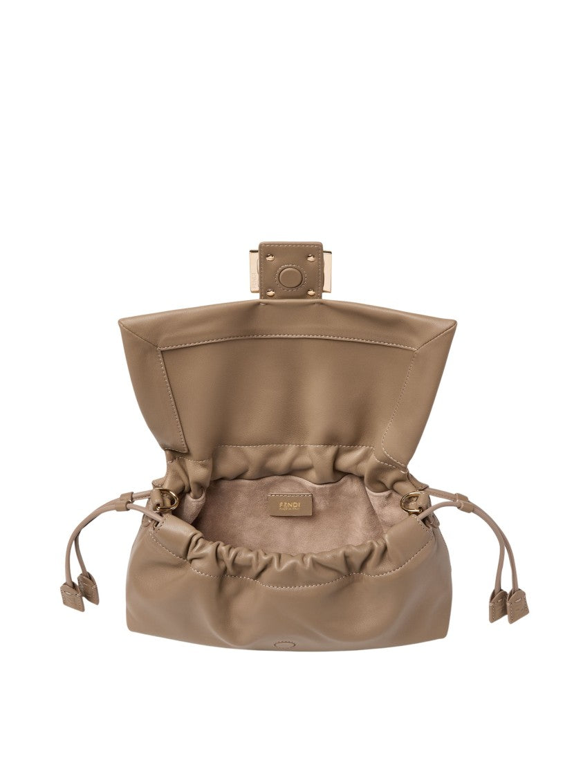Fendi Nappa Leather Baguette Soft Shoulder Bag