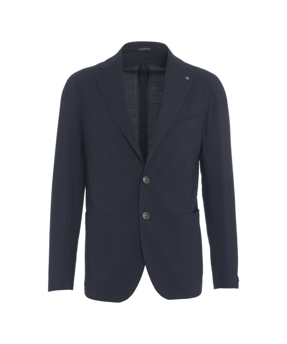 Tagliatore Single-Breasted Virgin Wool Blazer
