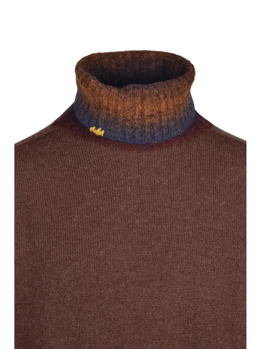 Bob Brown Wool-Blend Gradient Turtleneck Sweater