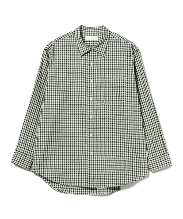 Beams Traditional Check Pattern Shirt With Modern Silhouette