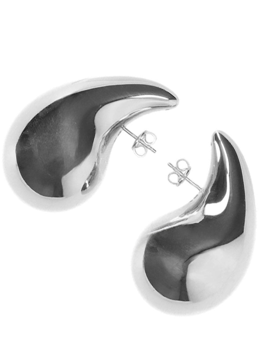 Bottega Veneta Large "Drop" Earrings – Silver