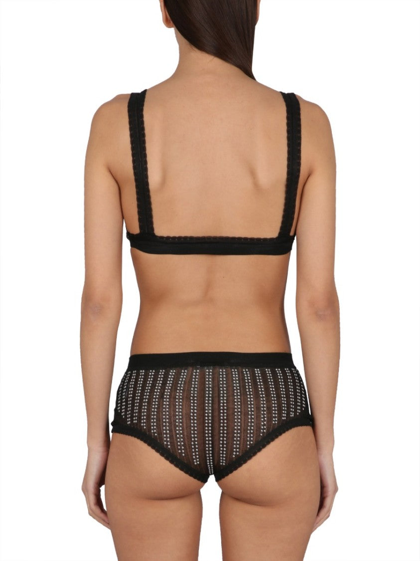 Paco Rabanne High-Waisted Black Briefs