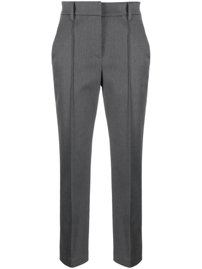 Brunello Cucinelli Tailored Trousers With Cotton Blend And Fit