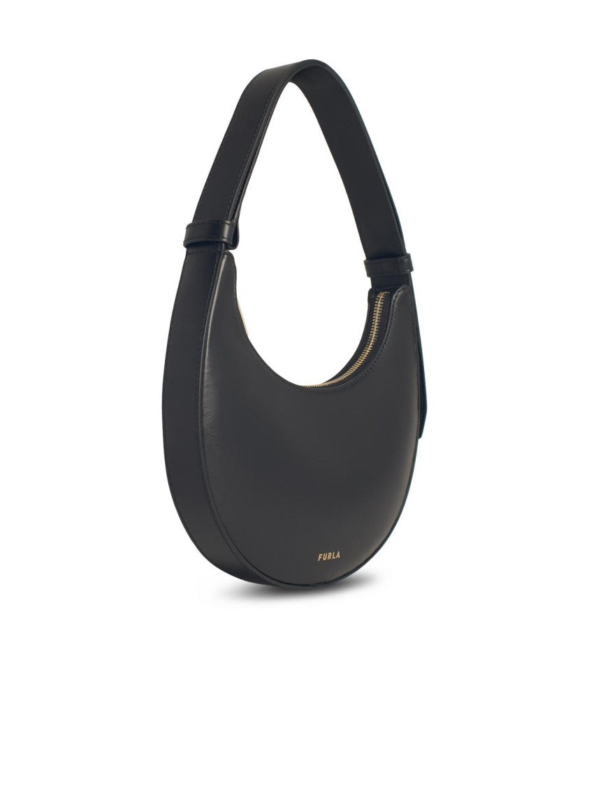 Furla 'Delizia' Mini Bag In Black Leather