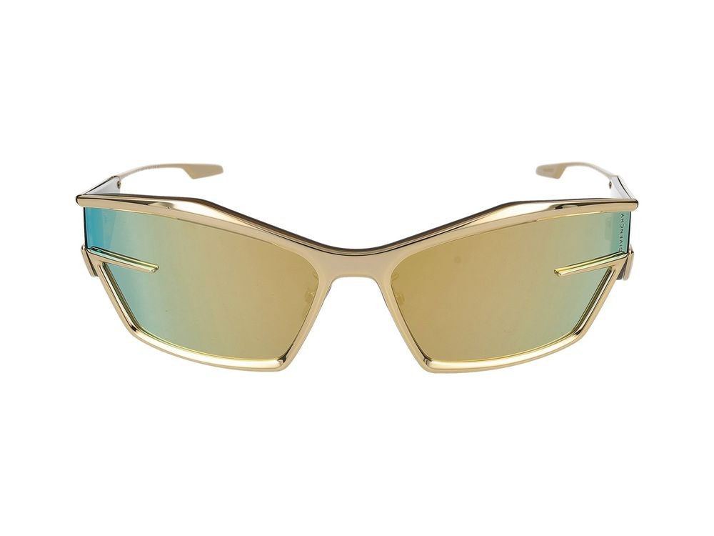 Givenchy Gold Angular Metal Sunglasses
