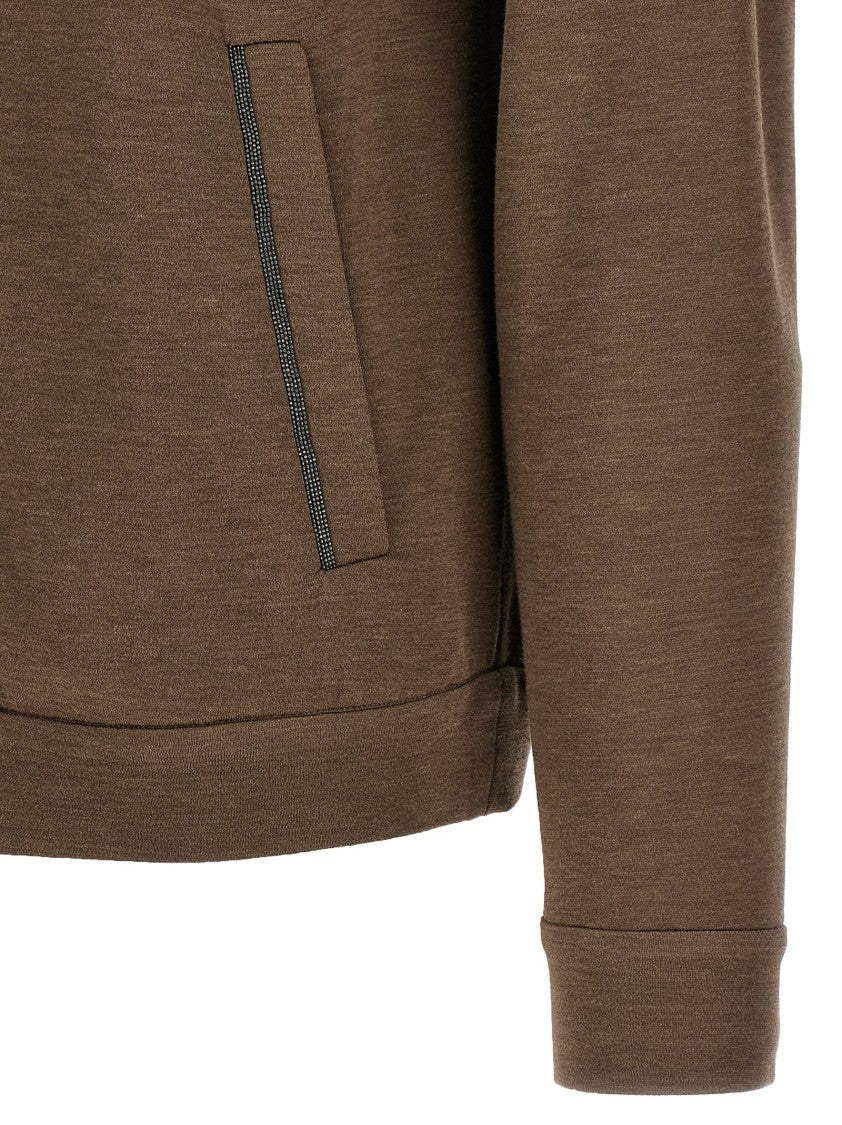 Brunello Cucinelli Precious Zipper Pull' Hoodie