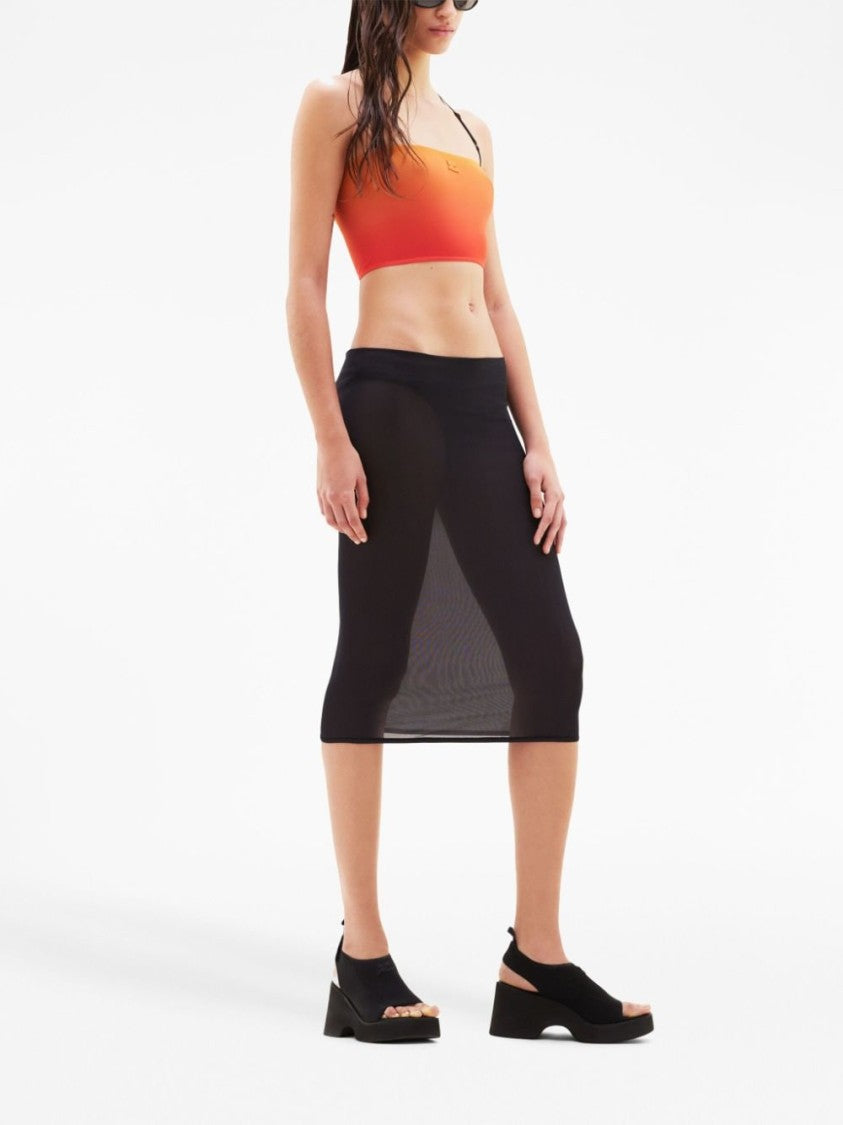 Courrèges Sheer Tube Midi Skirt