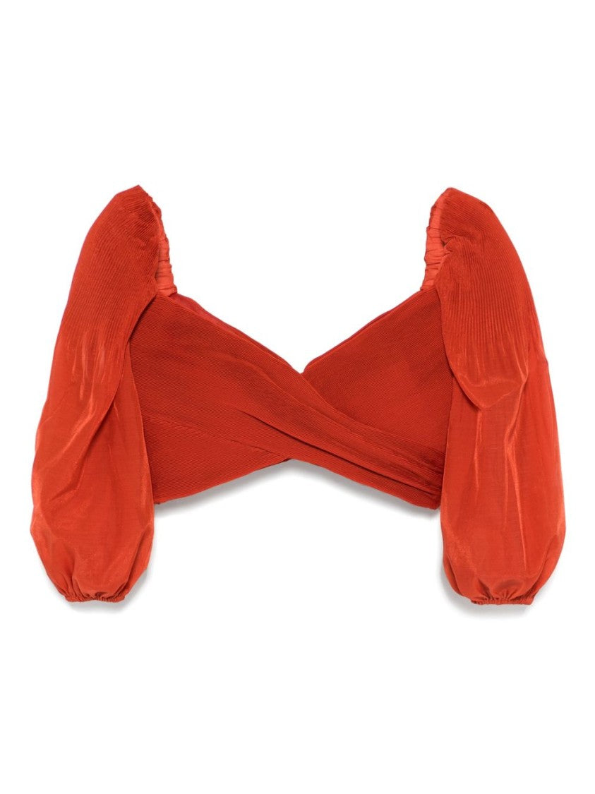 Zimmermann Pleated Top With Draped Details