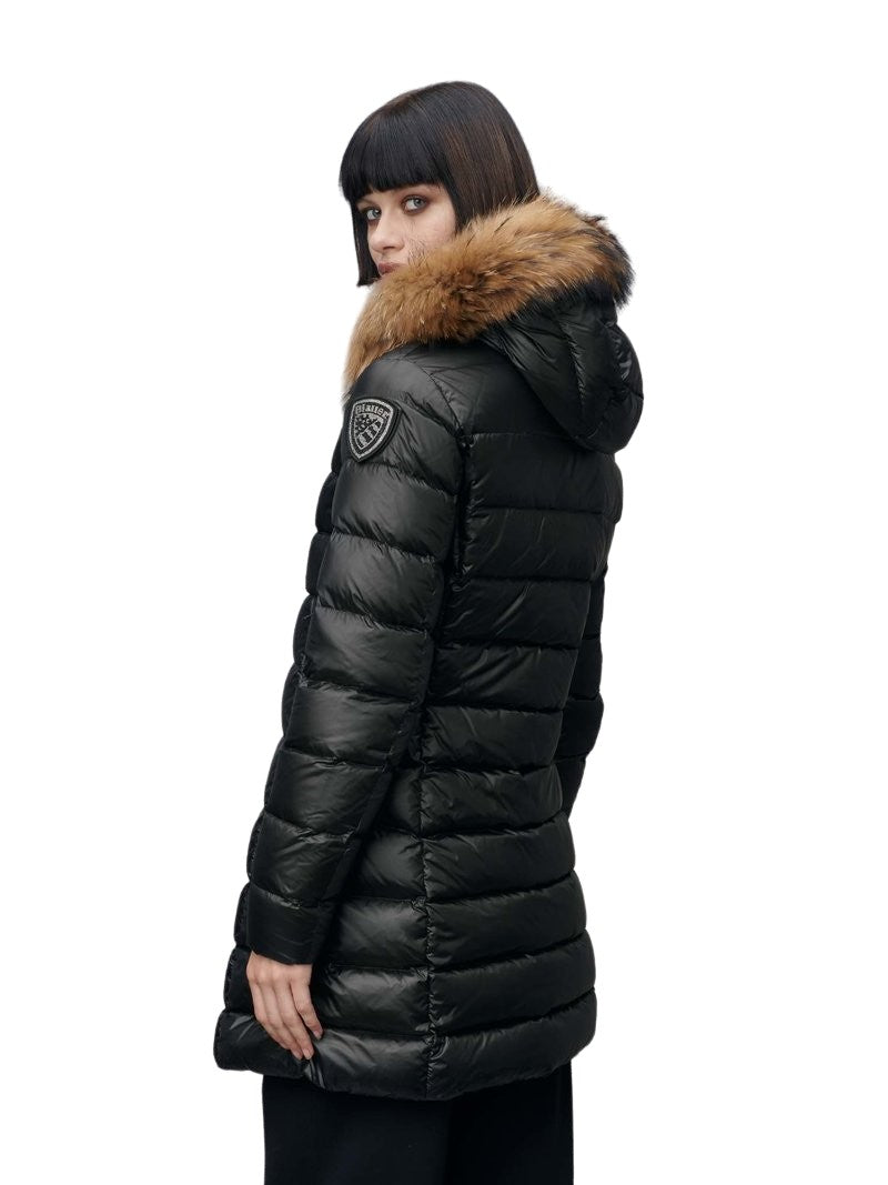 Blauer Long Water-Repellent Quilted Down Jacket