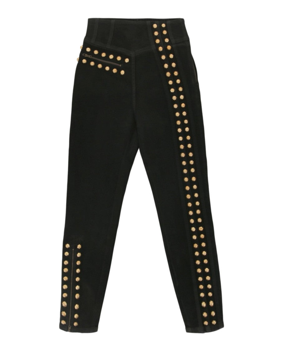 Gucci Coated Denim Pant With Studs