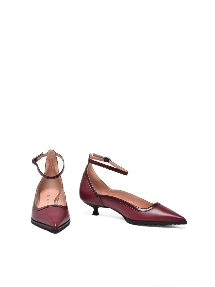 Fratelli Russo Red Leather Strappy Pumps