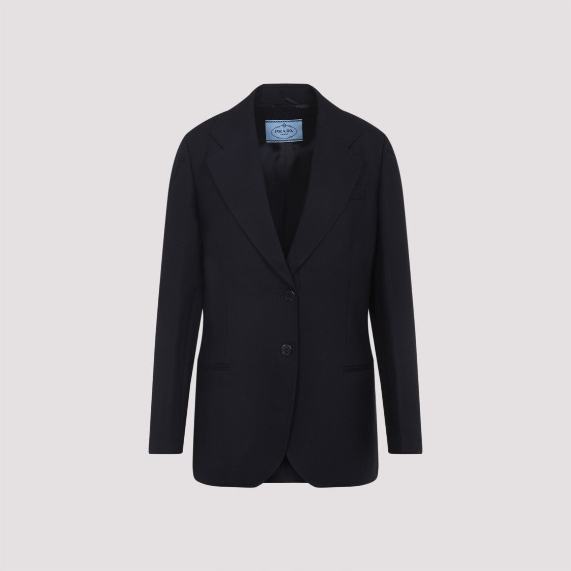 Prada Blue Virgin Wool Prada Blazer
