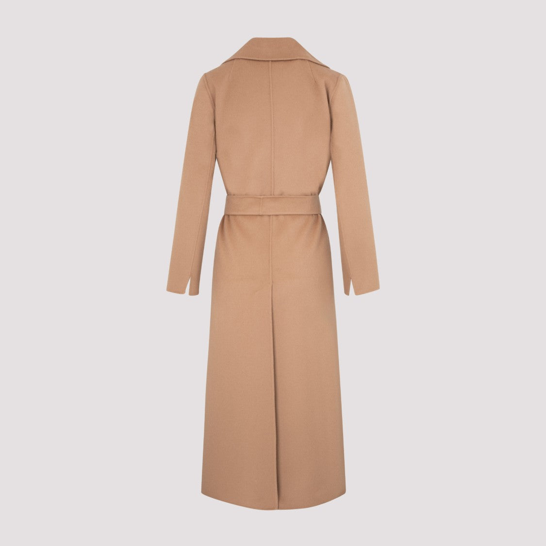 Max Mara Camel Wool Coat With Exaggerated Lapels