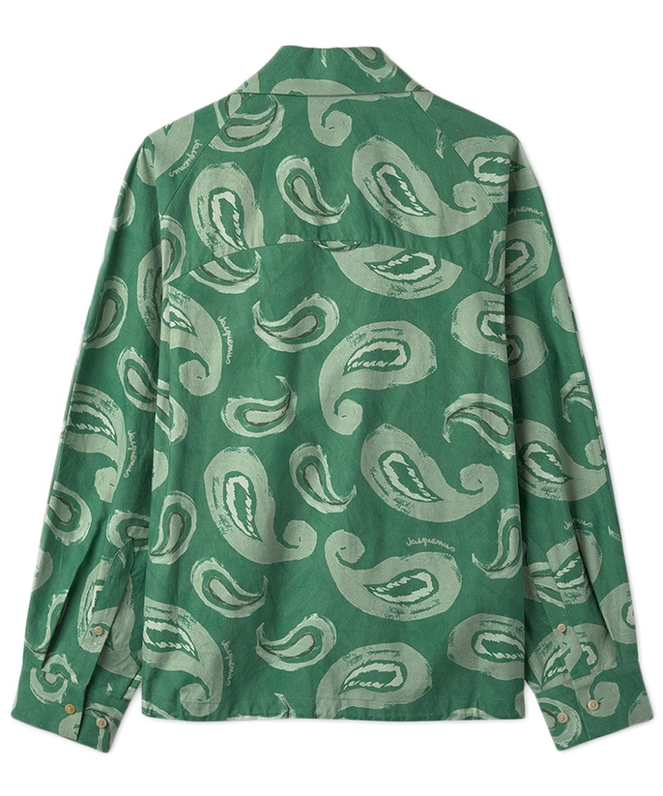 Jacquemus Long-Sleeve Jacquemus Shirt With Paisley Pattern