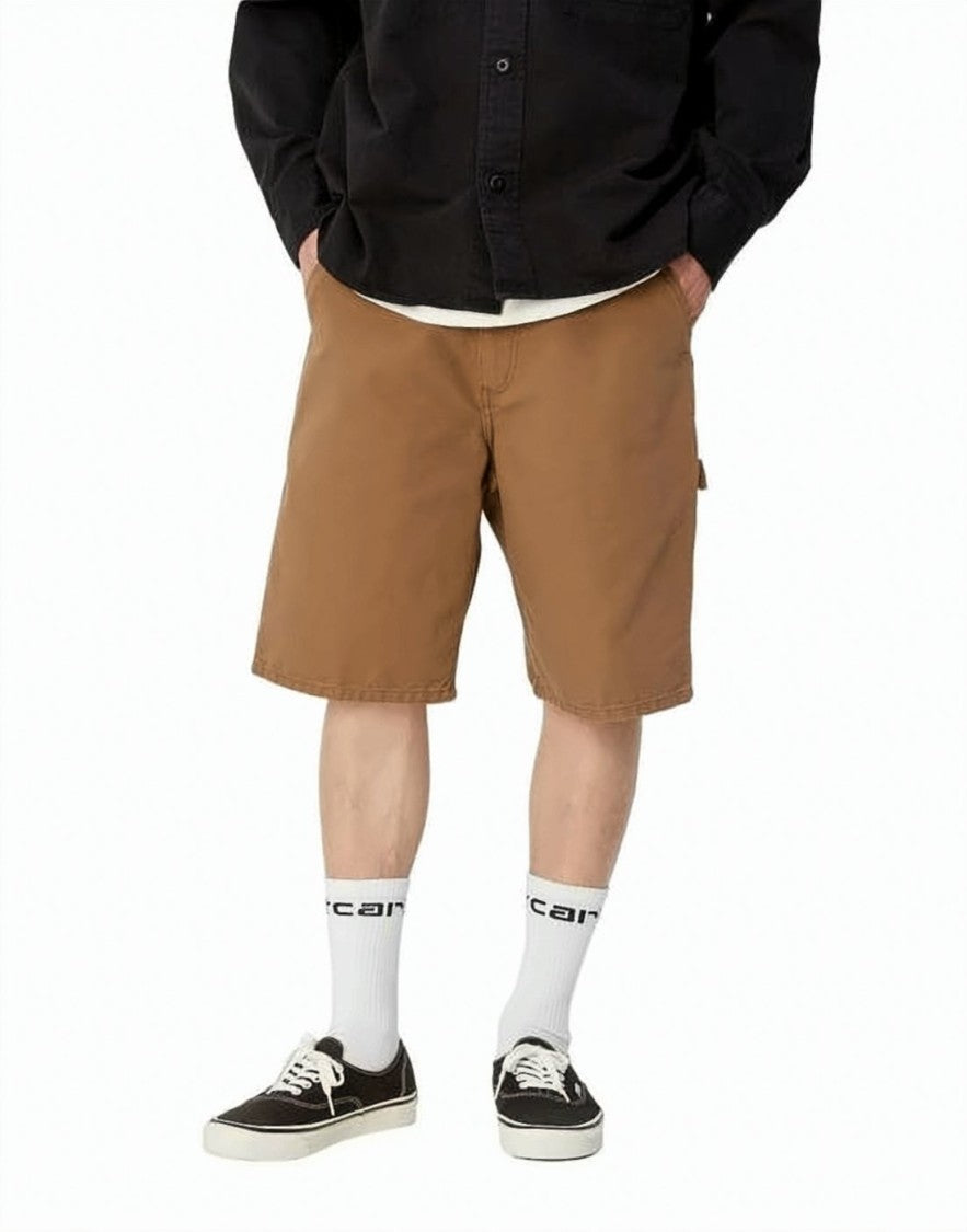 Carhartt Wip Brown Straight-Cut Cotton Shorts