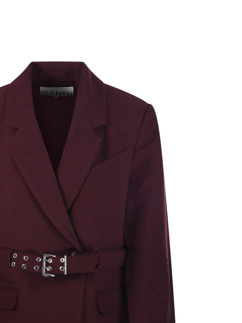 Ganni Future Twill Suiting Blazer