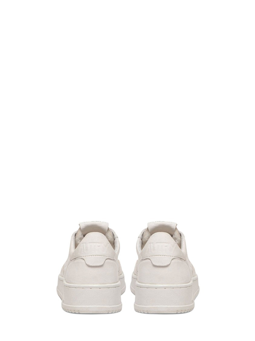 Autry Low-Top Goat Leather Sneakers With Perforated Detailing