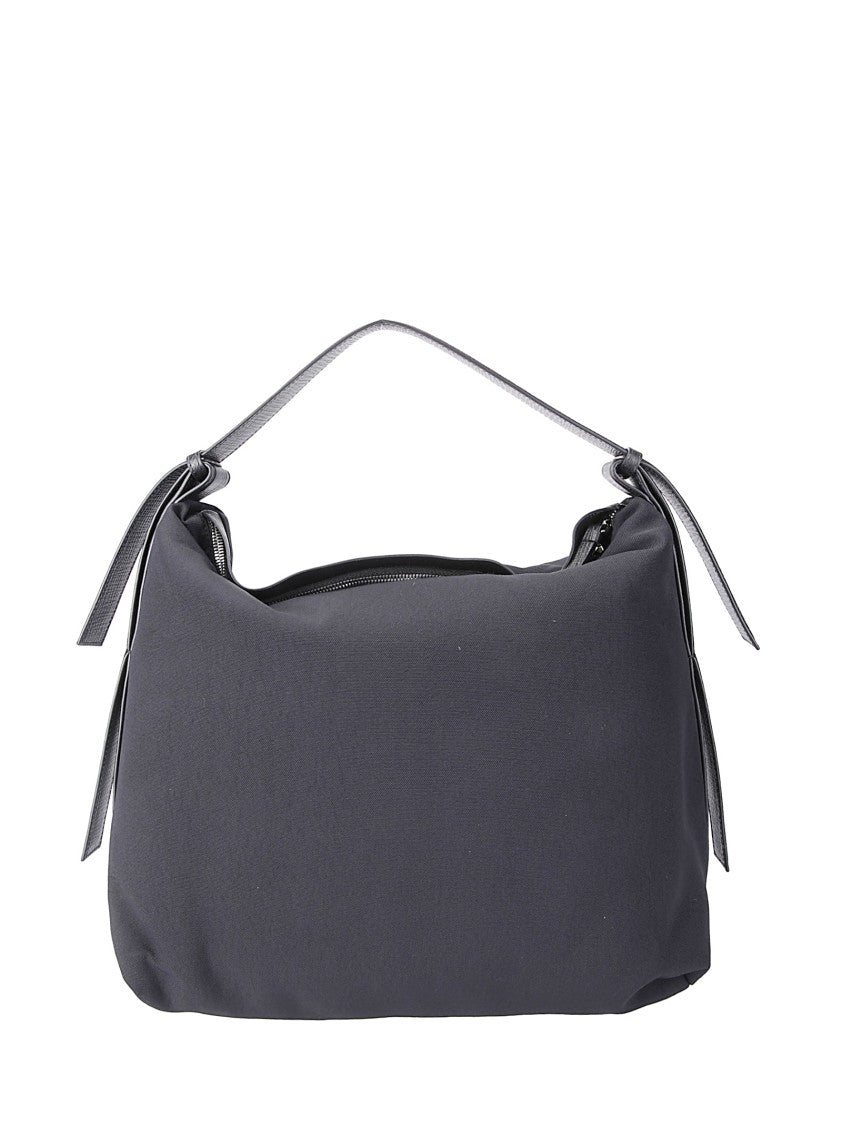 Studio Nicholson Minimalist Nylon Shoulder Bag With Leather Accents