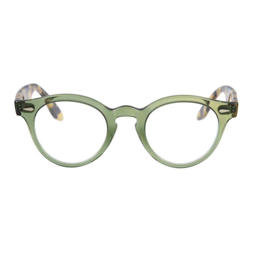 Kador Olive Green Robin Tortoiseshell Round Eyeglasses